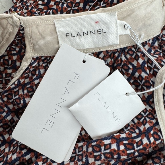 NWT FLANNEL AUSTRALIA Beaded Printed Jumpsuit Multi 0/XS - Picture 8 of 10